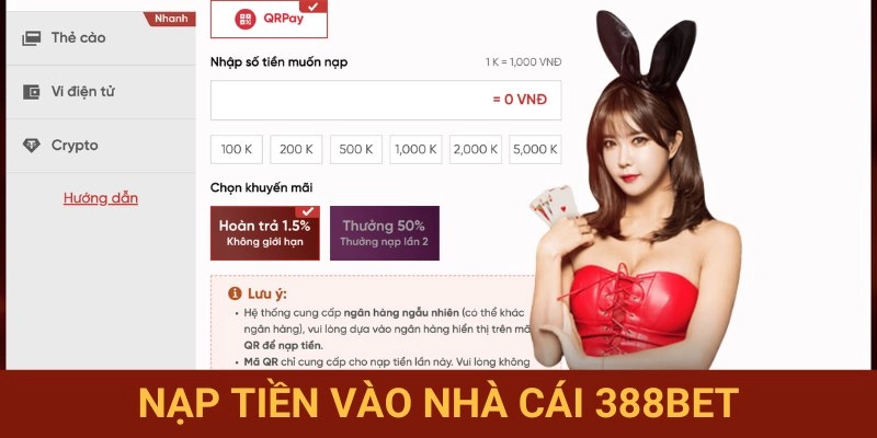 Nạp tiền tiện lợi giao dịch an toàn